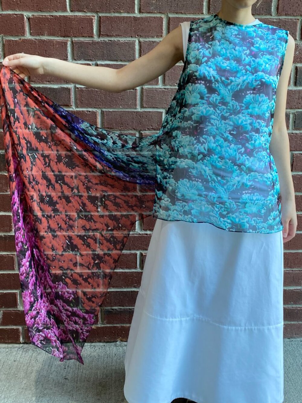 Mary Katrantzou Printed Silk Tunic, size 8, fits like S/M - Picture 9 of 9